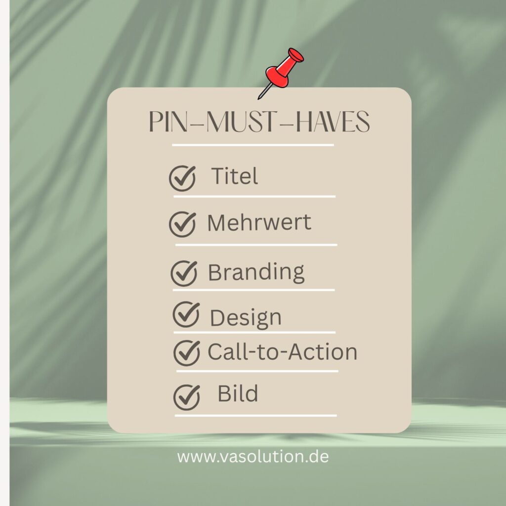 Infografik: 6 Must-Haves für einen erfolgreichen Pin